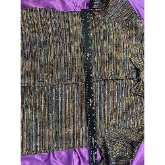 Don’t Mess With Texas Silk Blend Multi Colored Small Button Up Jacket - Picture 10 of 10